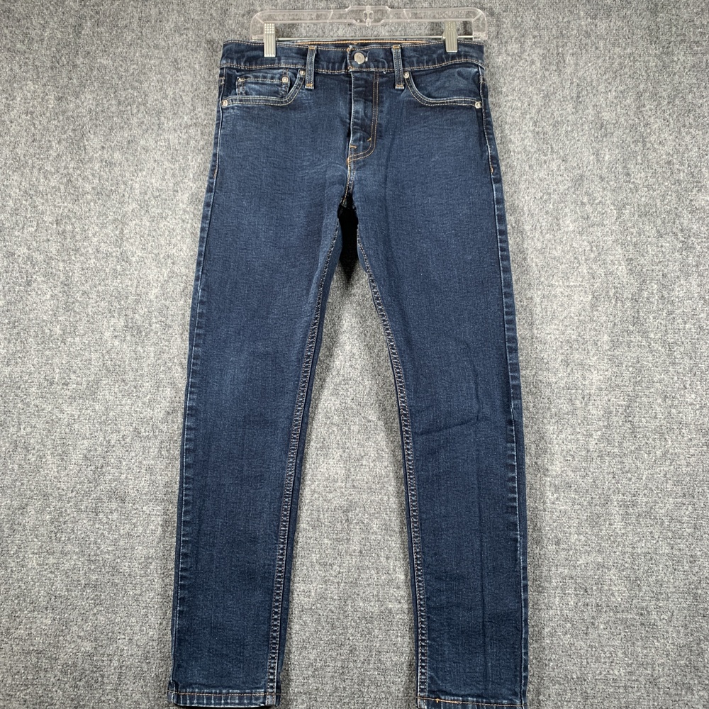 Levis 512 Jeans Mens 30x30 Blue Slim Taper Stretch Denim Medium Wash Casual